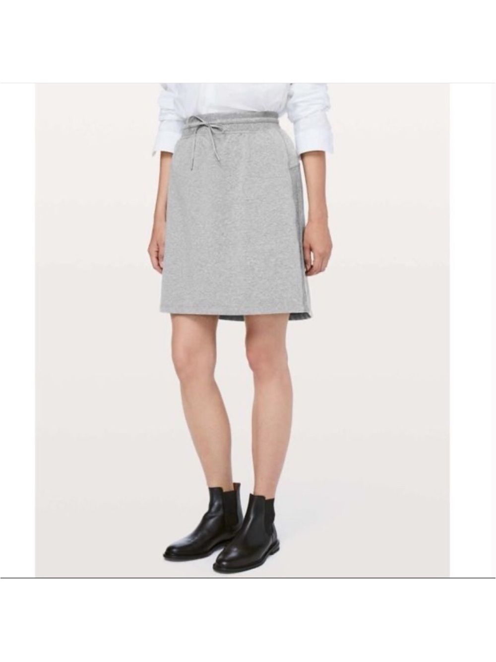 Lululemon Start Anew Skirt Heathered Gray Size 4